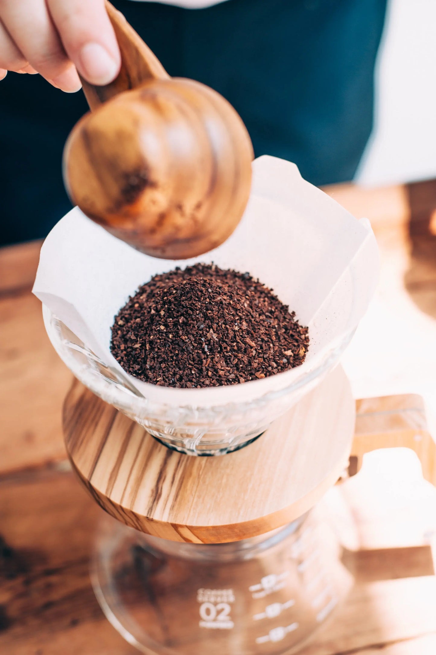 Dripper HARIO V60 en verre - 4 tasses Tierra Sagrada