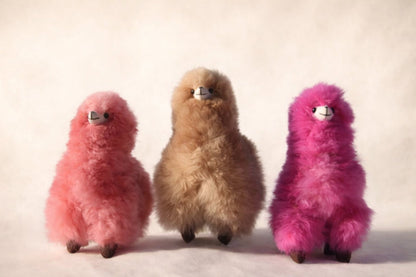 Collection de peluches alpaga faites main de 30 cm en plusieurs couleurs